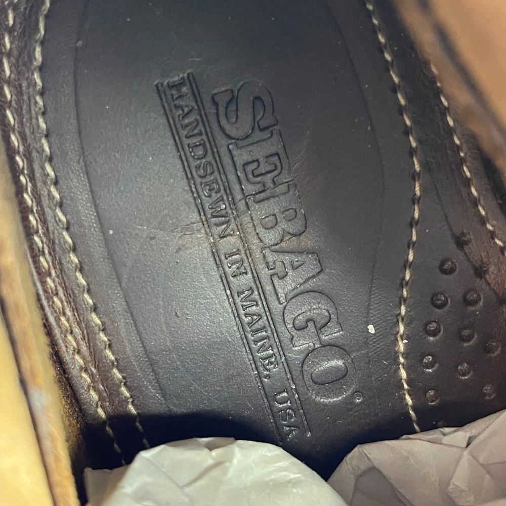 Sebago Campsides Brown Leather Chukka Ankle Boots Handsewn Lace up Men's 7 US - Picture 12 of 16
